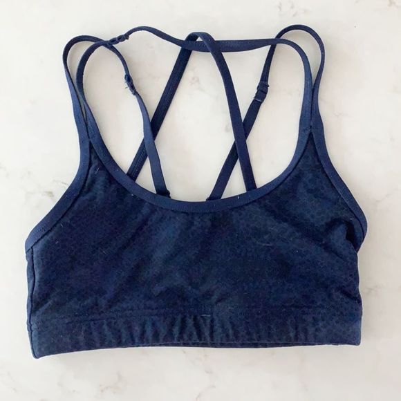 🌈 5/$25 Lorna Jane navy athletic sports bra - Picture 1 of 5